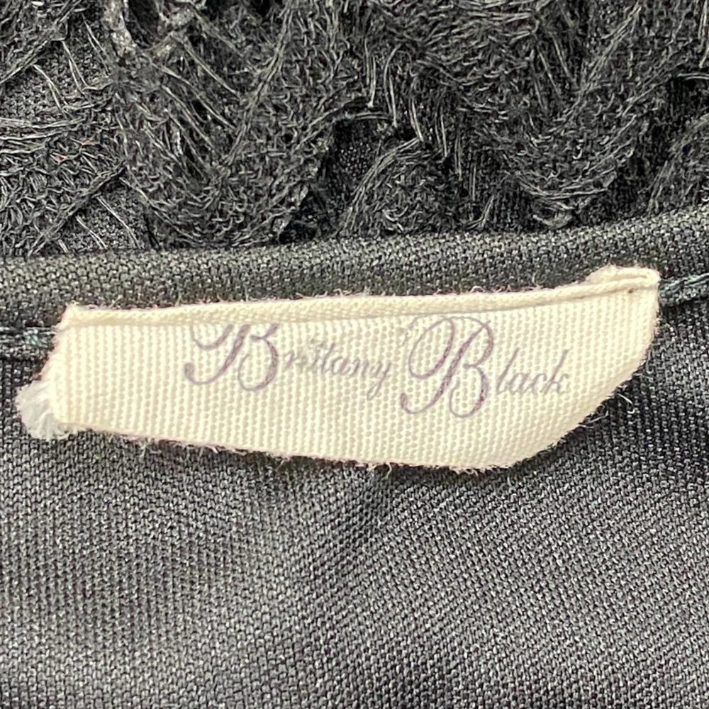 BRITTANY Black Crochet Cape Overlay Knit Blouse - Picture 8 of 10